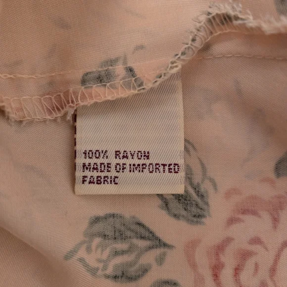 Susan Bristol Vintage Floral Pink 2 PC Top Skirt Set 80s 90s Sz 6/8 Cottagecore - Picture 9 of 11